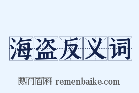 海盗反义词是什么意思的图片